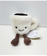 Amuseable Espresso Coffee Cup 2.5&quot; Plush Super Soft Mini Jellycat NWT - £26.72 GBP