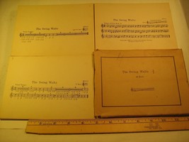 (lot of 13) Vintage Sheet Music Cards 5&quot;x7&quot; 1932 THE SWING WALTZ Ludwig [Z23b] - £9.56 GBP