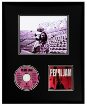 Eddie Vedder Framed 16x20 Pearl Jam CD &amp; Photo Display - £63.64 GBP