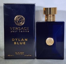Versace Pour Homme Dylan Blue 100ml 3.4 Oz Eau de Toilette Spray Men - £46.72 GBP