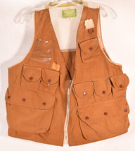 Pacific Sportswear Mens Fishing Vest Brown M - $64.35