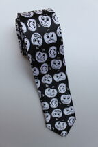 Halloween Pumpkin Emotional Face Small SLIM Necktie - $19.99