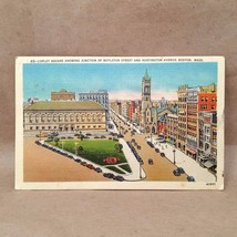 Vintage 1940 Boston Massachusetts Copley Square Boylston Street Postcard - £7.44 GBP