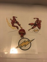 Bundle Justice League The Flash 2 Inch Figurine and 3 temporary Tattoos V1D - $8.95