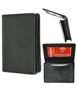 1 Genuine Leather Bifold Wallet Minimalist Men Rfid Blocking Slim Holder... - £15.84 GBP
