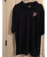 Russell Men&#39;s Blue Striped Short Sleeve Polo Shirt Atlanta Falcons Size XXL - $737.46 MXN