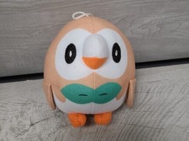 Plush Pokemon Rowlet Owl Stuffed Animal 6&quot; Round Nintendo 2018 Toy Factory - £6.29 GBP