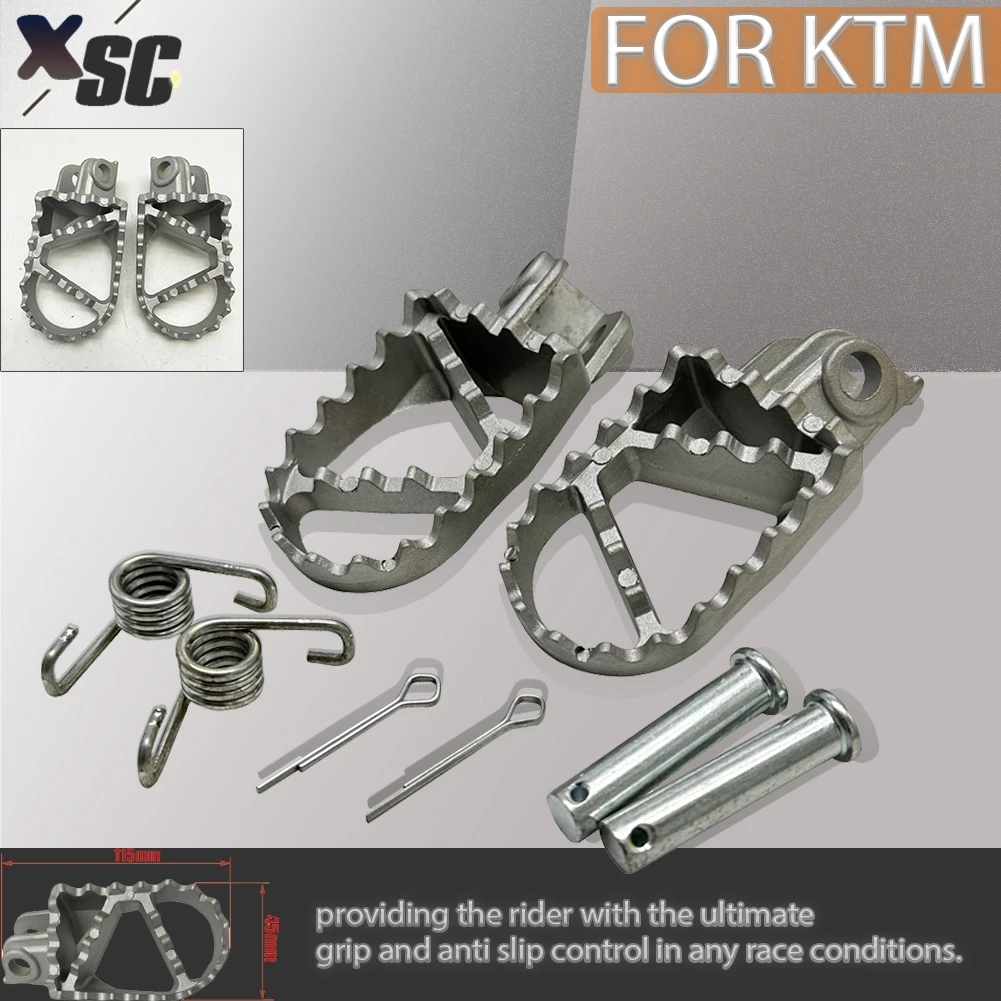Motorcycle Aluminum Footrests Foot Peg Front Footrests Pedals For KTM SX... - £14.55 GBP