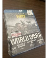 World War II Bundle (Blu-ray Disc, 2015) New, Fury, Guns Of Navarone, St... - $658.61 MXN