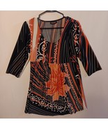 REBORN Womens Polyester Floral Print Dress Sz XL 3/4 Sleeve Boho Cottage... - $345.54 MXN