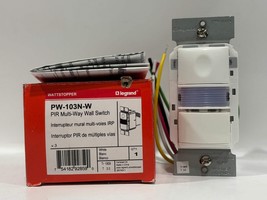 Legrand PW-103N-W PIR Multi-Way Wall Switch Sensor with Nightlight, 525 ... - $73.00