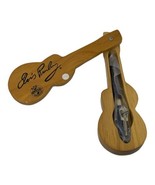 Elvis Presley E.P.E. Official Ballpoint Pen W/Wooden Guitar Case Vintage - $35.91 CAD