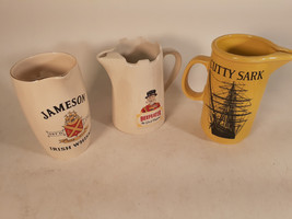 Vintage Pub/Bar Water Pitchers, Lot of Three, Perfect Condition, Mancave - $45.47