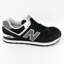 New Balance 574 Classics Black Grey White Suede Retro Mens Sneakers M574SKW - £62.72 GBP