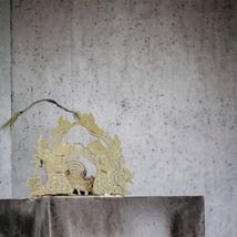 Danbury Mint Angels By The Manger Nativity Christmas Ornament 1991 Gold ... - $10.84