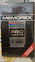 Vintage NEW SEALED Memorex Pro Series Plus Video VHS Tape T-120 Blank USA - £7.82 GBP