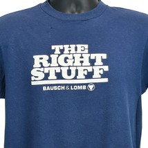 The Right Stuff Movie Vintage 80s T Shirt Medium Bausch &amp; Lomb Film Made In USA - £57.06 GBP