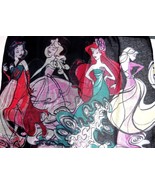 Disney Princess Runway Scarf Black Ariel Snow White Rapunzel Aurora Them... - £37.35 GBP