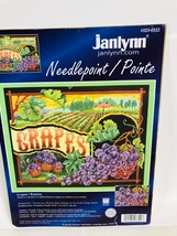 Janlynn Grapes Raisins Pillow Needlepoint Baatz 023-0322 14.75x11 Open/Complete - £40.27 GBP
