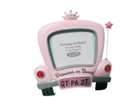 Princess On Board Ceramic Photo Frame Holds 3.5&quot; x 4&quot; Picture New Open B... - £12.47 GBP