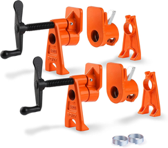 PRO Pipe Clamps 3/4 Inch , 2-Pack Heavy-Duty Wood Gluing Pipe Clamp Fixtur - $117.32 CAD