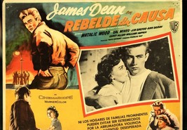 Rebel Without a Cause 12.5&quot;x17&quot; Lobby Card James Dean Natalie Wood Mexican - £45.98 GBP