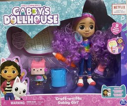 Gabby’s Dollhouse, Rainbow Gabby Deluxe Craft Doll - £39.08 GBP