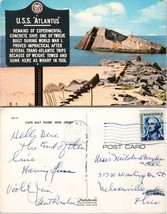 New Jersey Cape May Point U.S.S. Atlantis Posted to OH in 1970 VTG Postcard - £7.51 GBP