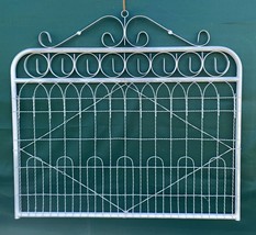 3&#39;t x 4&#39;w Galvanized Forged Ring Woven Wire Gate Historical Antique Gard... - $389.95