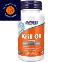 NOW Supplements, Neptune Krill Oil 500 mg, 60 Count (Pack of 1), Red/Brown  - $32.62