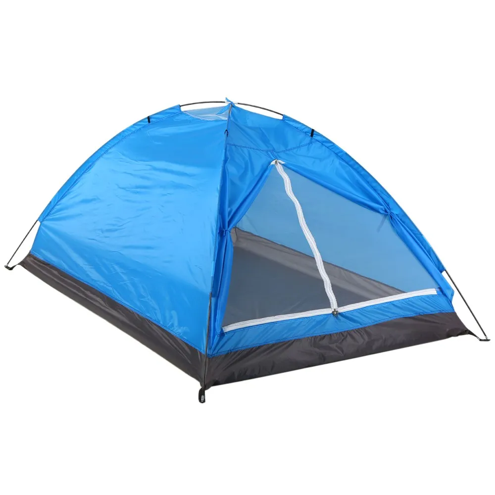 2 Person Camping Tent Single Layer Portable Camouflage Waterproof Outdoor - £36.79 GBP+