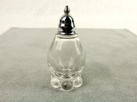 Imperial Glass Candlewick Salt Shaker, Pointed Cap, Ball Footed Base, Vintage - £11.48 GBP