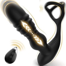 Thrusting Prostate Massager Anal Sex Toys, 3in1 Male Sex Toys Anal Vibrators - £22.42 GBP