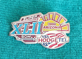 SUPER BOWL XLII (42) HODGETEL - RDZ - PIN - NFL - LAPEL PIN - RARE - GIA... - $5.89