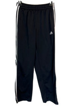 Boy's Black Adidas Jogging Track Pants. L ( 14/16 ). !00% Polyester - $17.82