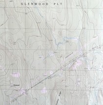 Map Alder Brook Maine USGS 1989 Topographic Vtg Geological 1:24000 27x22&quot; TOPO12 - £35.30 GBP