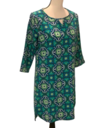 All For Color Womens Pacific Splash Sheath Dress Size S Boho 3/4 Sleeves - £9.39 GBP