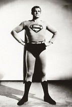 George Reeves Adventures Of Superman B&amp;W Poster Print - £23.32 GBP
