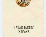 Texas Land &amp; Cattle Steak House Menu &amp; Wine List Dallas Austin San Antonio  - £22.16 GBP