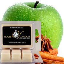 Apple Spice &amp; Cinnamon Scented Candle Melts X Strong 80hr Clam Packs - £14.23 GBP+