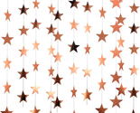 Glitter Star Garland Banner Decor, 130 Feet Bright Star Hanging Bunting ... - $20.19