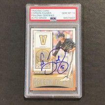 2015 Panini Contenders Season Ticket #24 Carson Fulmer Signed Card PSA Slabbed A - £54.75 GBP