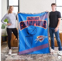 Oklahoma City Thunder Tapestry Woven 2025 NBA Champions Basketball 60&quot; X... - €67,57 EUR