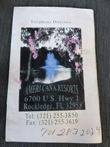 Ameri-Cana-Resorts Telephone Directory Rockledge FL facility map RV park - $27.50
