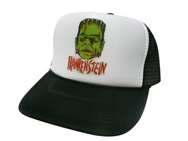 Frankenstein Trucker hat adjustable snap back hat costume cap Monster Black - £13.56 GBP