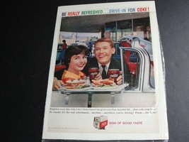 1959 Magazine Classic Old Print Advertisement-Coca Cola Coke-Sign of good taste! - £14.47 GBP