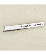 Father of the Bride Tie Clip, Wedding Tie Clip, Fathers Day Gift, Budget... - $10.95