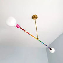 Rainbow Chandelier Modern Sputnik Mid Century Rainbow Variation Ceiling ... - £194.72 GBP