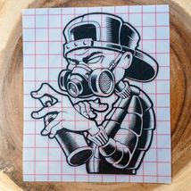 Graffiti Spray Can Character Decal Angry Cartoon Vinyl Sticker Street Art - $7.92+