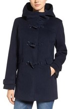 Pendleton Sz XS Roslyn Duffle Toggle Coat Navy Wool Glacier Park Lining $360! - £91.28 GBP